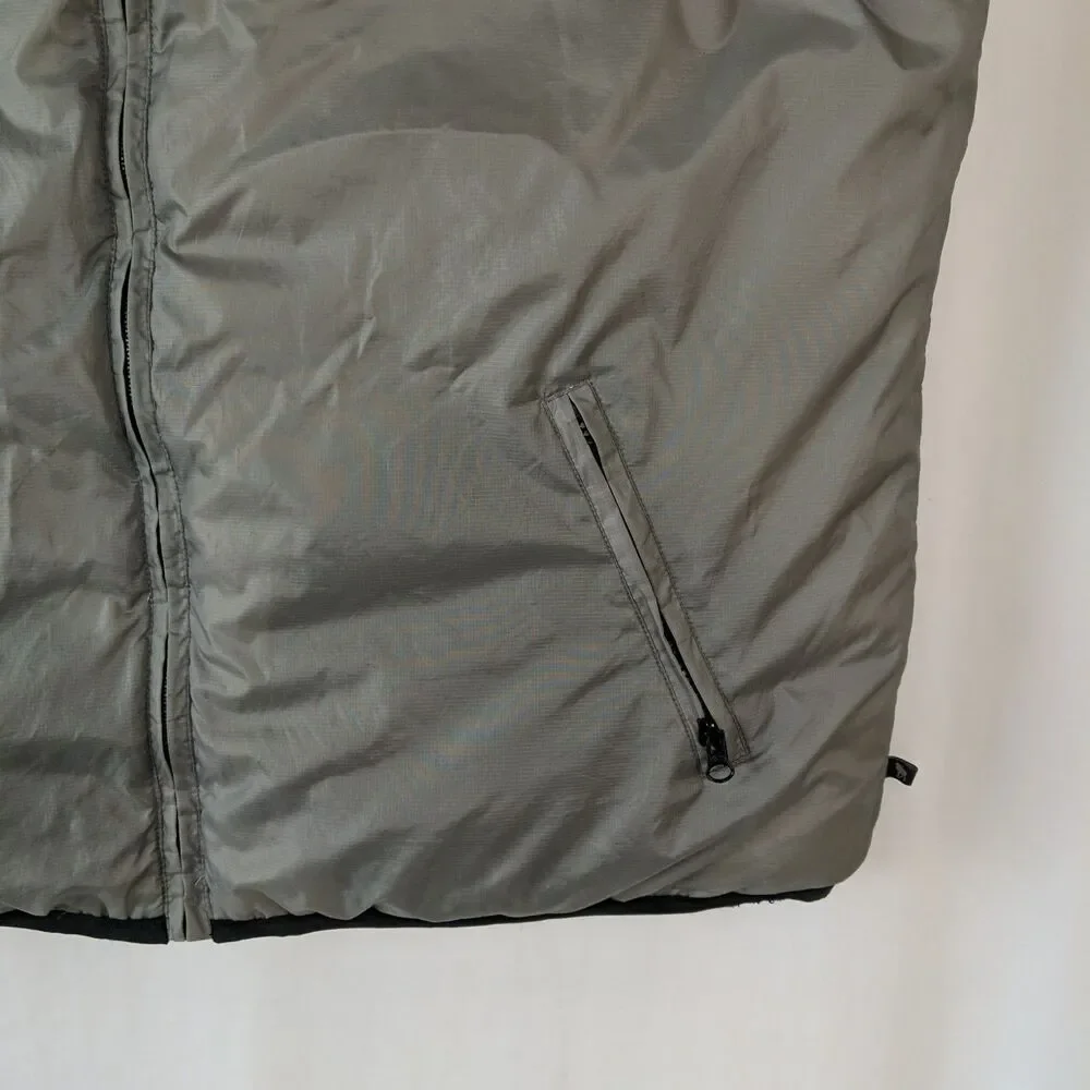 Moose Creek Puffer Vest Reversible Men Size XL Gray Black Pockets Down Feather
